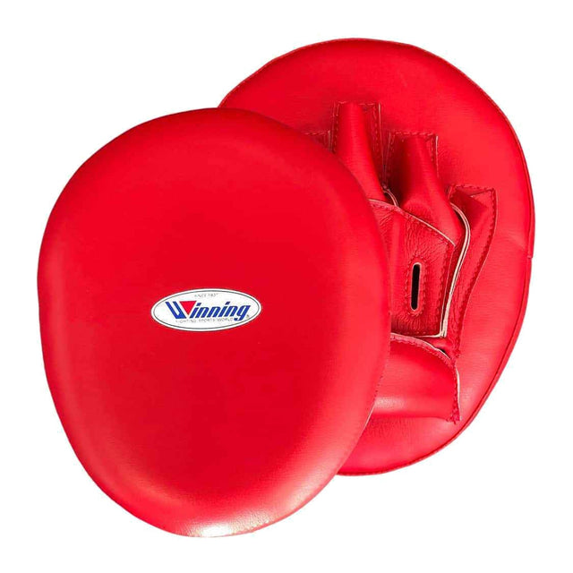 Red curved focus mitts