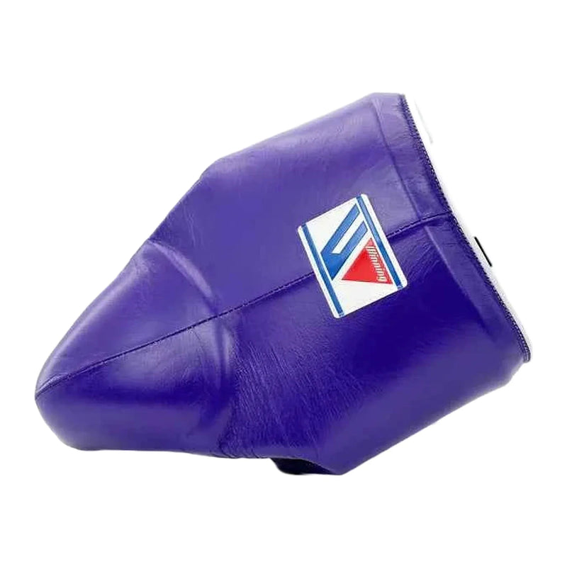 CPS-500 boxing groin guard in royal purple, front view