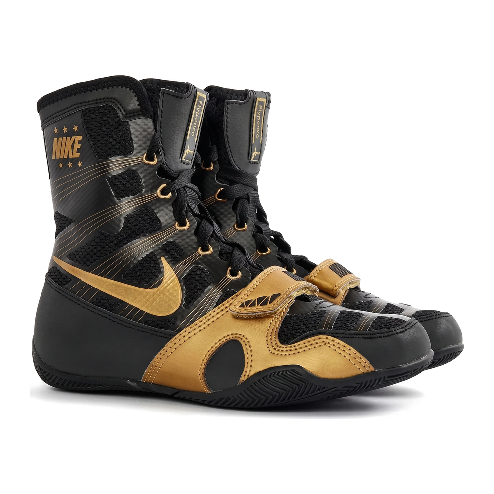 Nike HyperKO 1 Boxschuhe – Schwarz & Metallic-Gold
