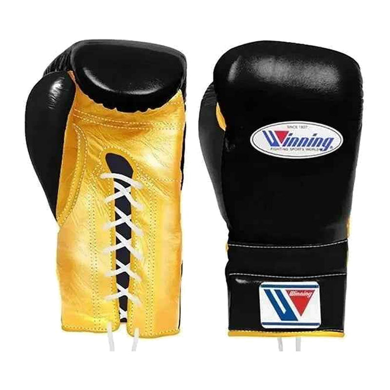 Custom Winning metallic gold and black boxing sparring set with three matching pieces