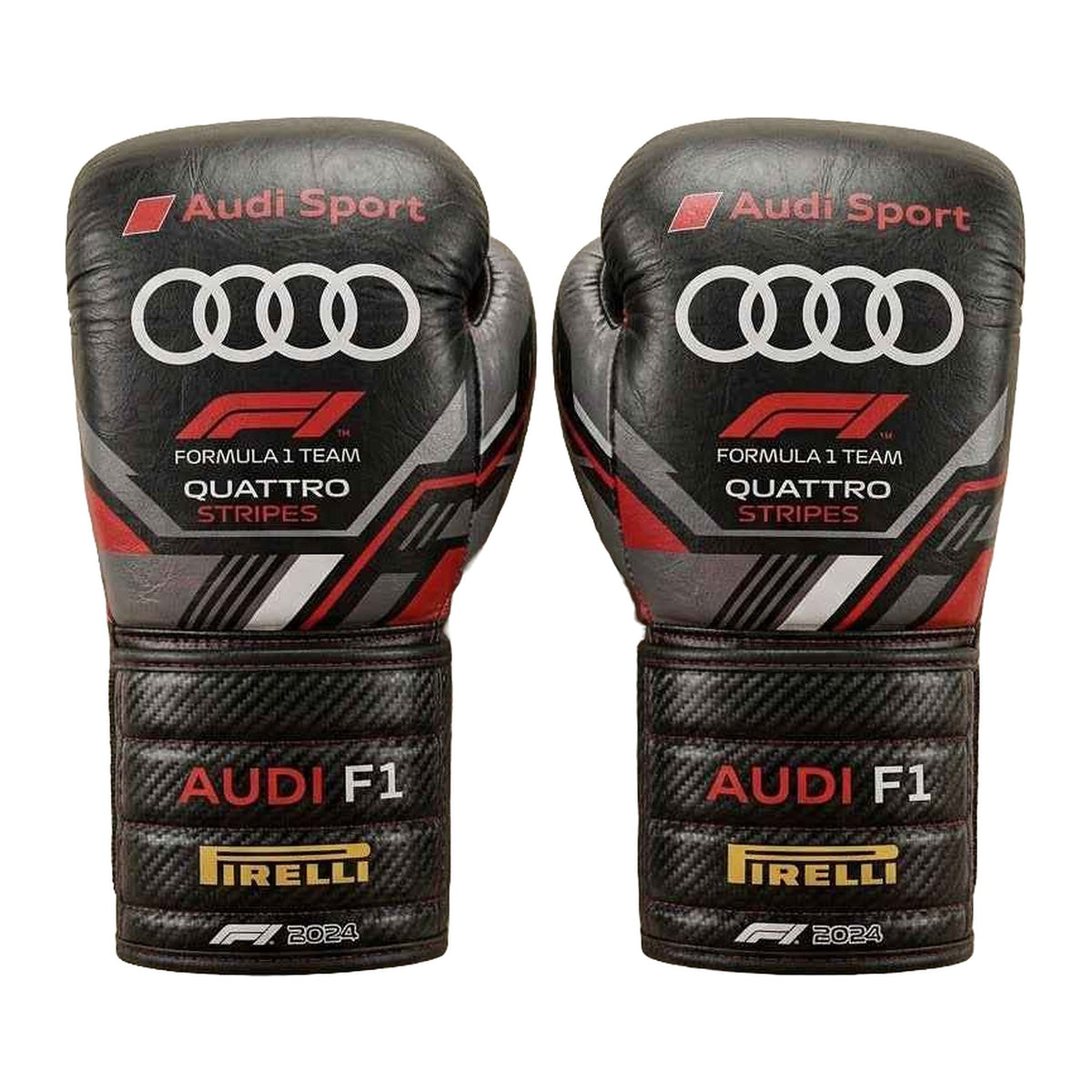 Carbon stealth racing boxing gloves