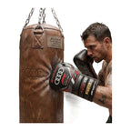 Carbon black boxing gloves knuckle view with racing-inspired panelling