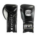 Cleto Reyes black lace-up boxing gloves, pair shown together