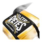 Cleto Reyes black and gold gloves knuckle view with contoured surface