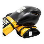 Cleto Reyes black and gold gloves velcro closure detail