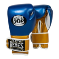 Cleto Reyes royal blue and metallic gold high-compression gloves
