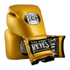 Cleto Reyes gold gloves knuckle view with contoured striking surface