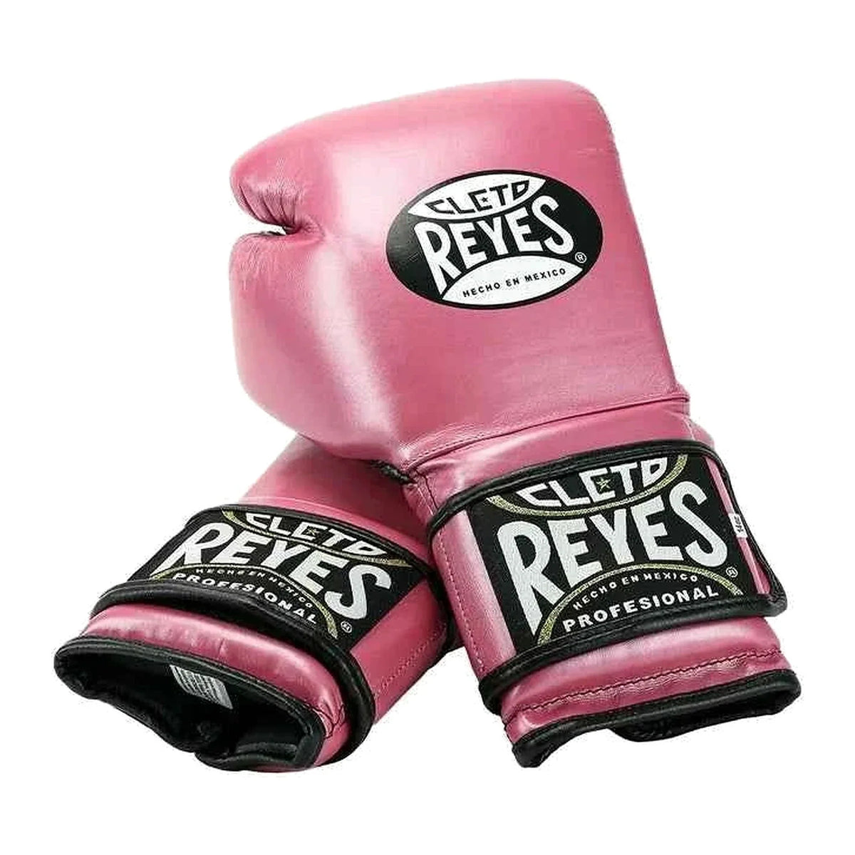 Cleto Reyes pink gloves side profile showing extra-long cuff