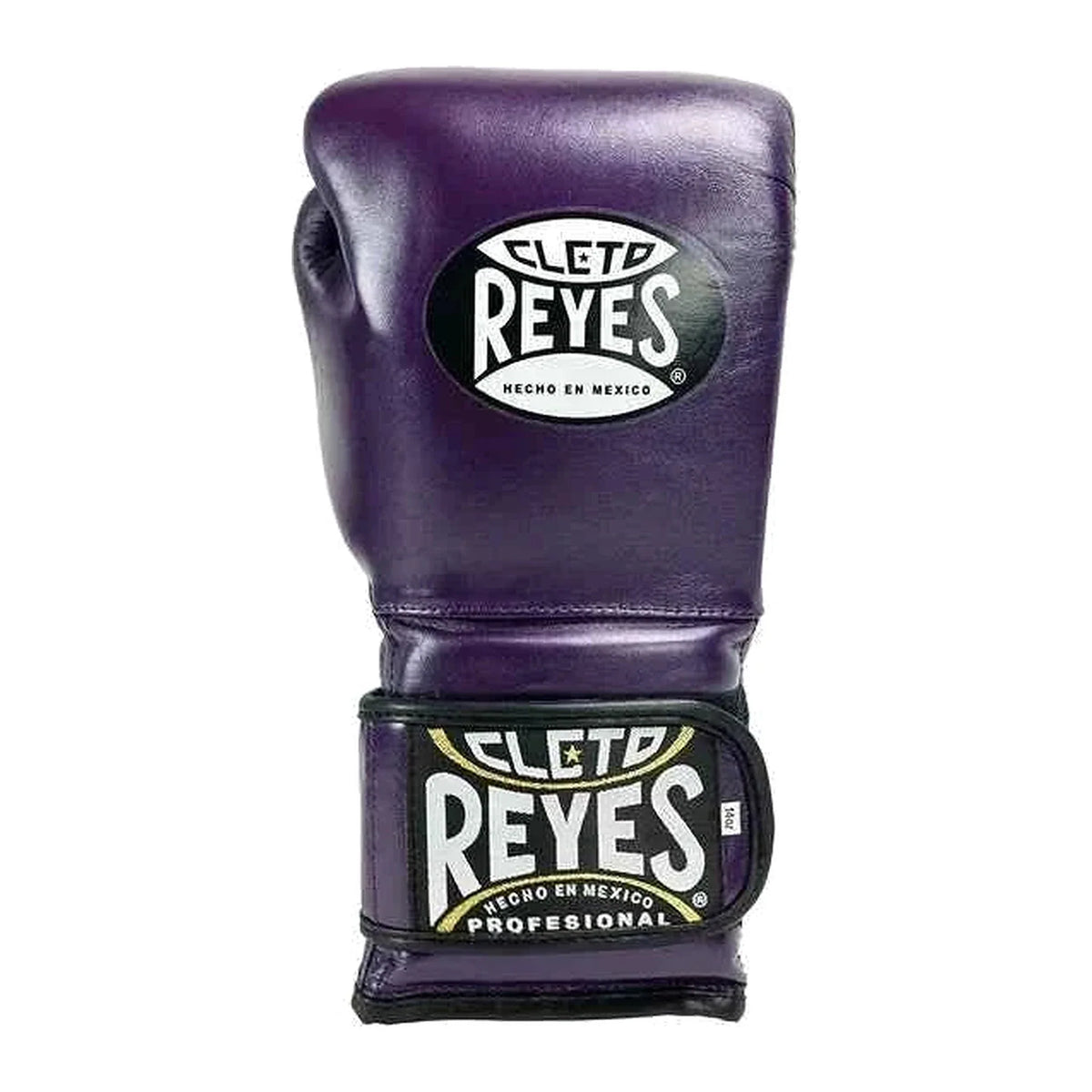 Cleto Reyes purple gloves side profile showing extra-long cuff