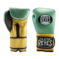 Cleto Reyes sage green and gold high-compression boxing gloves