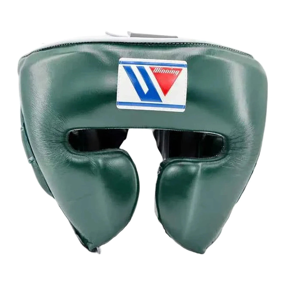 FG-2900 open-face boxing headgear in forest green, front view