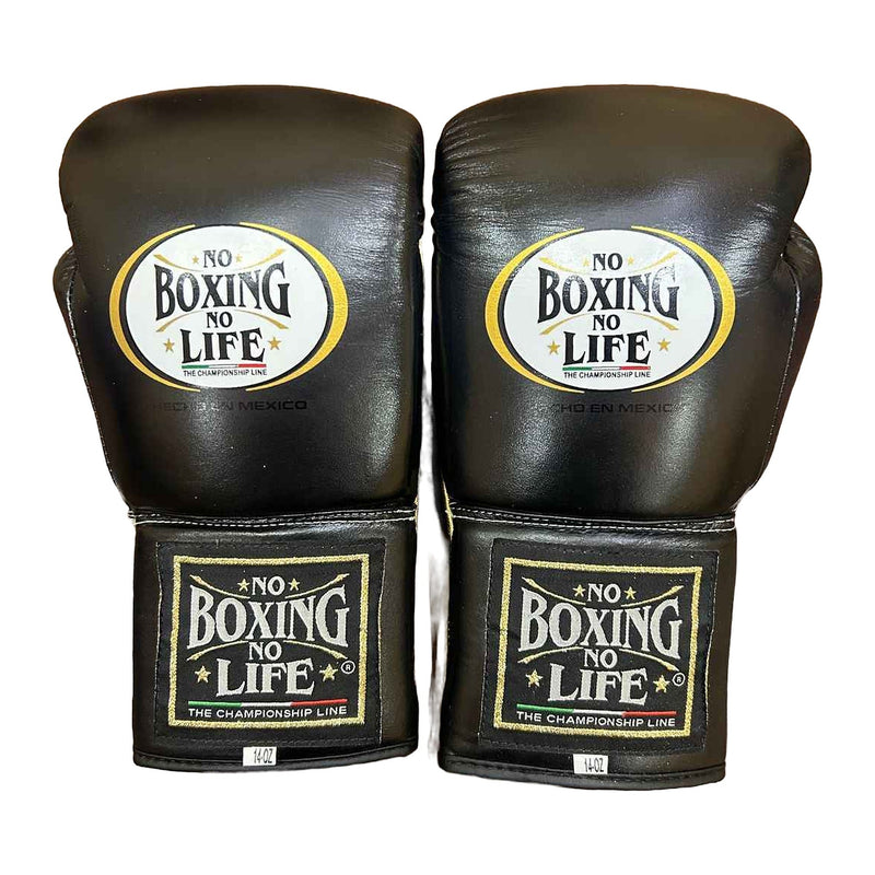 No Boxing No Life all-black sparring set - gloves, headgear and groin guard