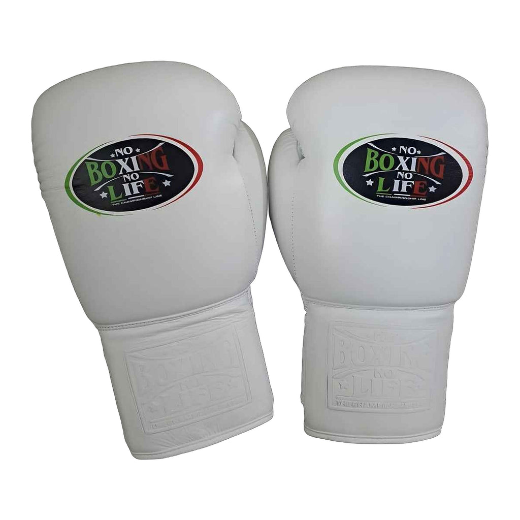 NBNL all-white headgear front view with cheek protection