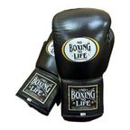 NBNL black and gold gloves knuckle view flat striking surface