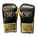 No Boxing No Life black and metallic gold boxing gloves - NBNL horsehair Mexican lace-up