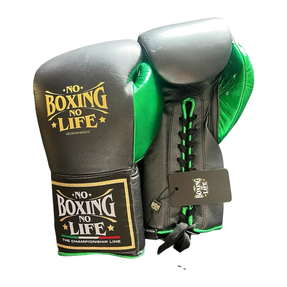 NBNL grey forest green gloves side profile compact Mexican glove shape