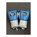 No Boxing No Life metallic blue and silver boxing gloves - NBNL Mexican lace-up