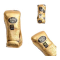 No Boxing No Life metallic gold 10oz boxing gloves - NBNL horsehair Mexican lace-up