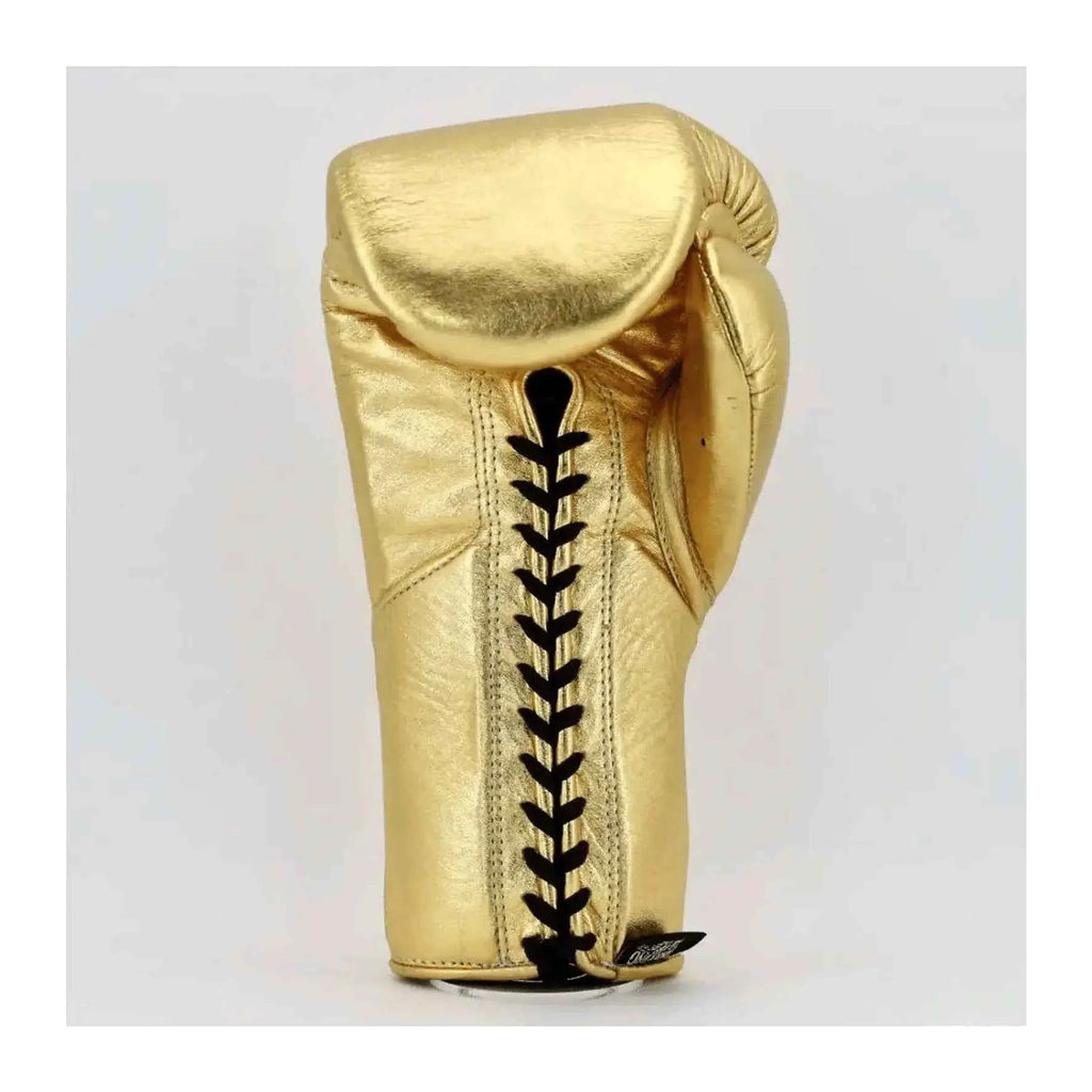 NBNL metallic gold gloves knuckle view flat striking surface