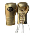 No Boxing No Life metallic gold 12oz boxing gloves - NBNL horsehair Mexican lace-up