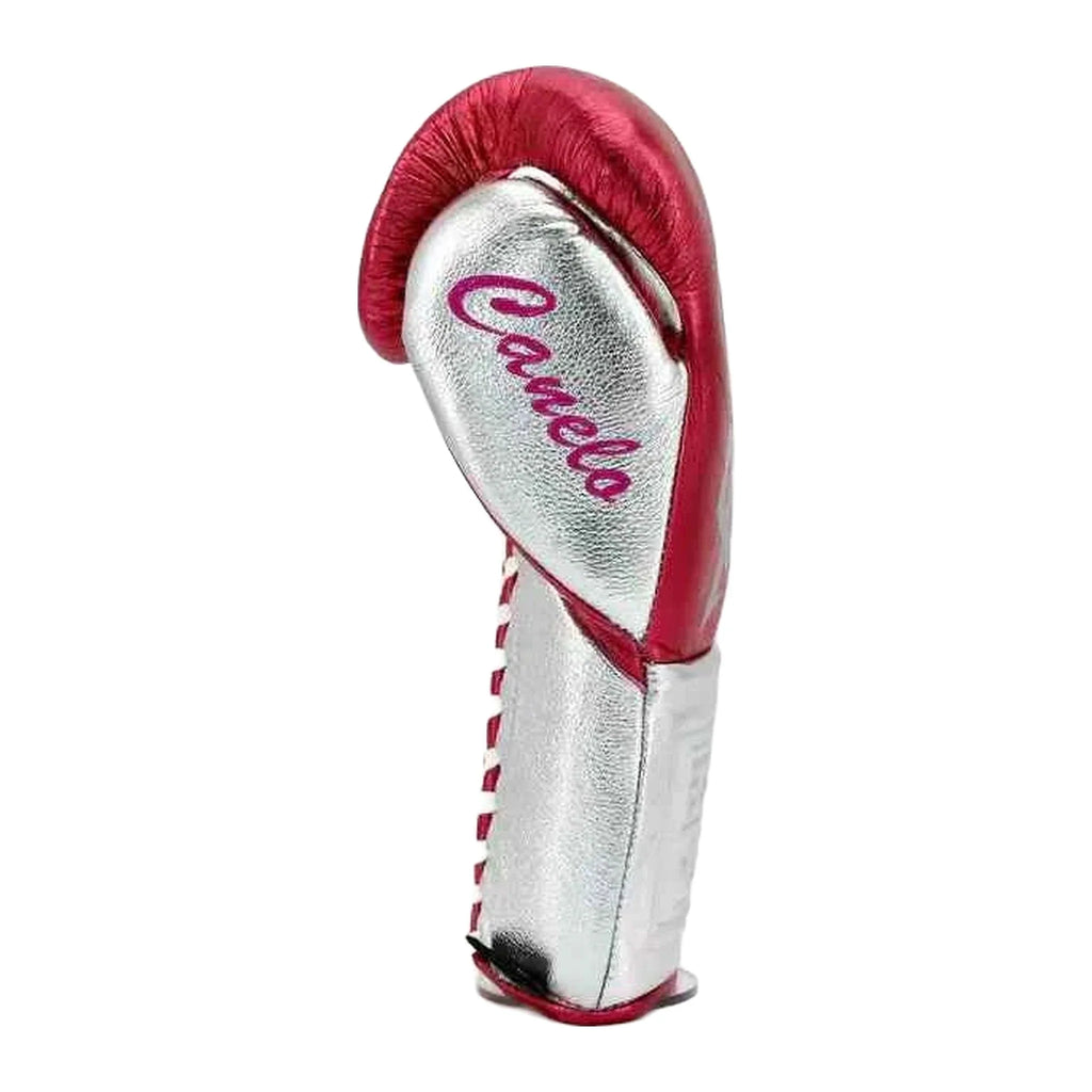 NBNL metallic pink gloves knuckle view flat striking surface