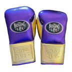 NBNL purple gold gloves side profile compact Mexican glove shape