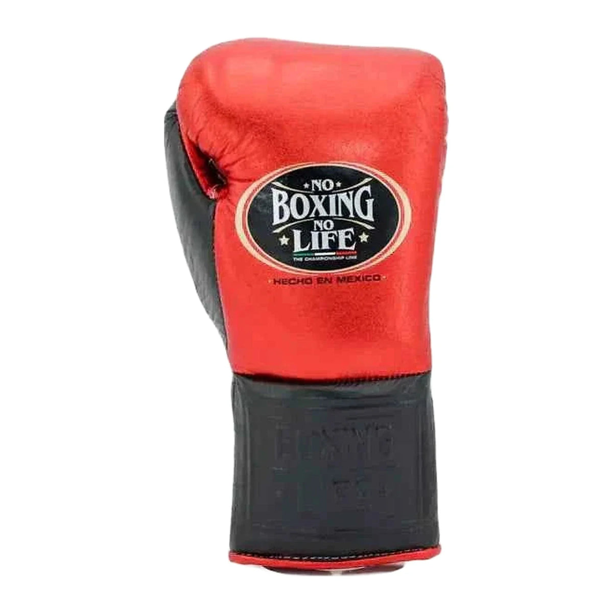 NBNL metallic red black gloves side profile compact Mexican glove shape