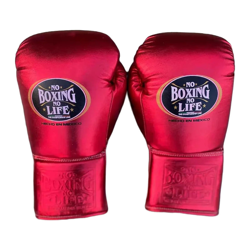 No Boxing No Life training set – metallic red and black gloves, headguard and groin guard