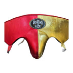 NBNL red & gold sparring set three pieces laid out together