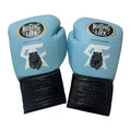 No Boxing No Life sky blue and black boxing gloves - NBNL Mexican lace-up
