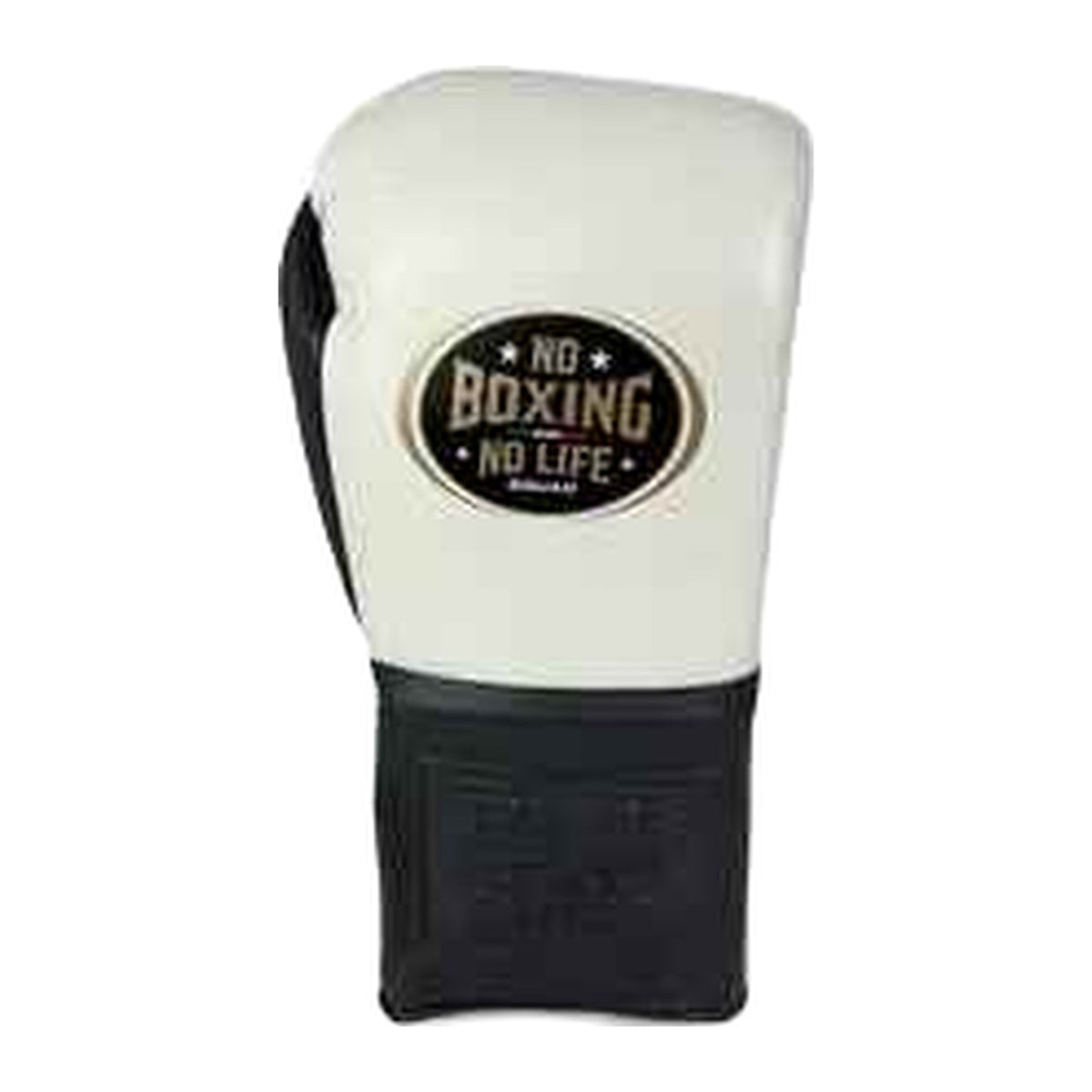 NBNL white and black gloves knuckle view flat striking surface