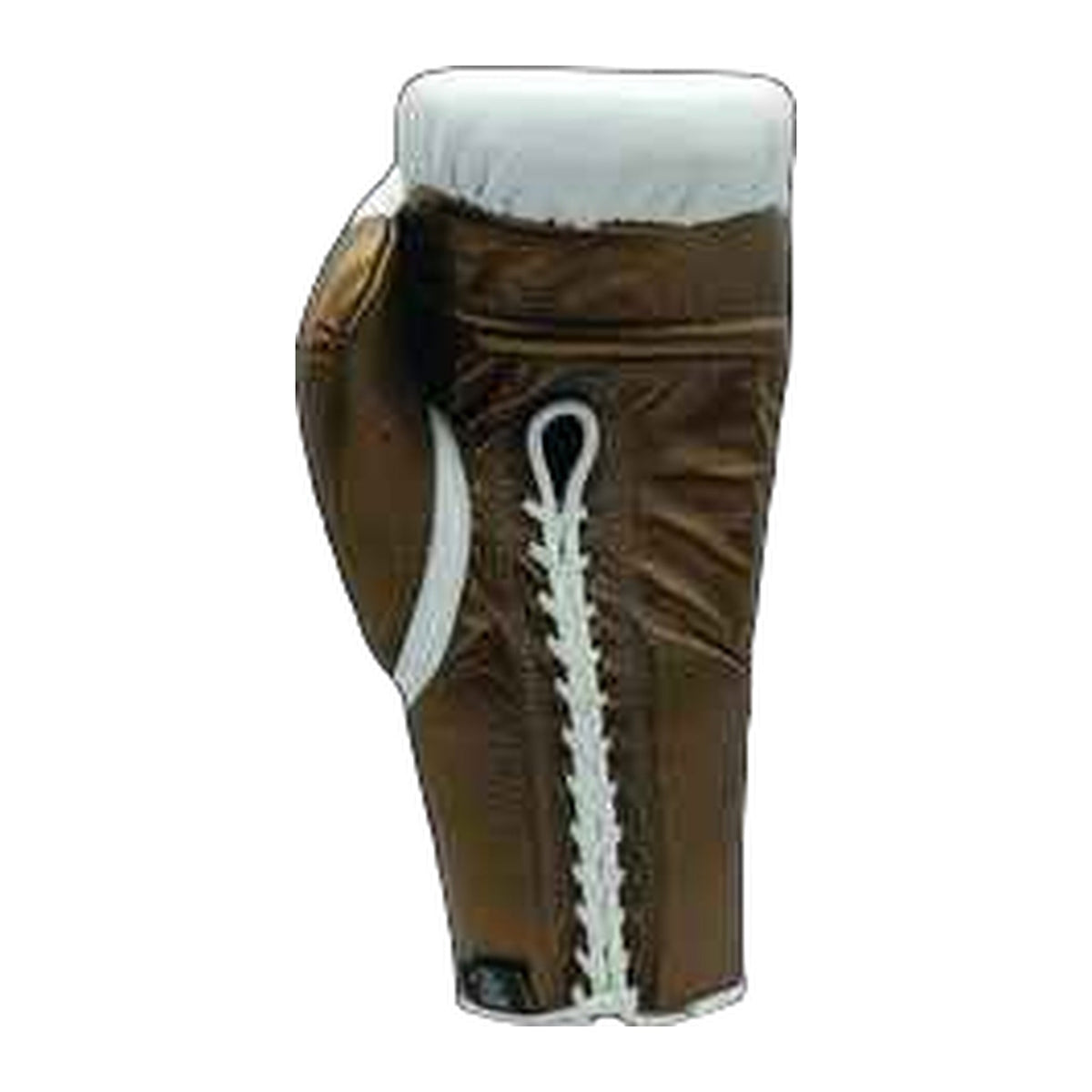 NBNL white bronze lace-up gloves palm view showing grip bar