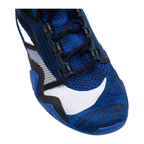 Nike HyperKO 2 boxing shoes in blue and black, toe box and Swoosh detail