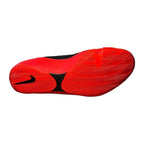 Nike Machomai 2 boxing shoes in black and red, rear view with high-top lacing