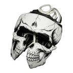 Black skeleton design boxing headgear
