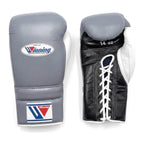 Winning Boxing Gloves Black, Grey & White, pair view