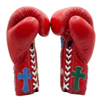 Winning Boxing Gloves Classic Red lace-up training glove, genuine leather, 8oz to 16oz