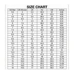 Nike HyperKO 1 boxing shoes size chart — US Men, US Women, UK, EU, CM and inches conversion